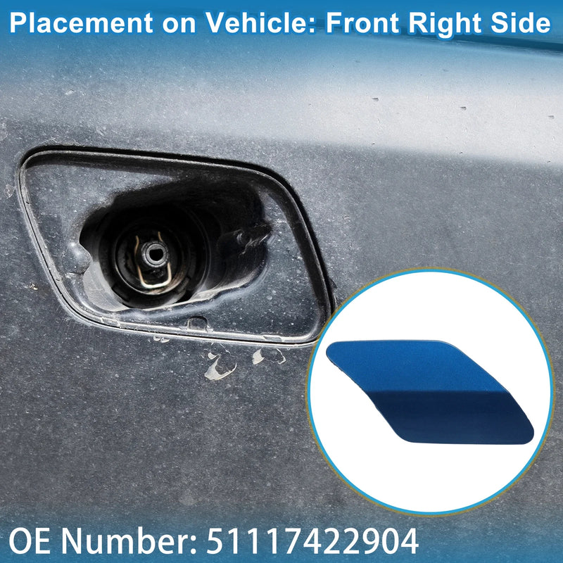 BMW X6 (2015-2019) Blue Front Right Washer Nozzle Cover