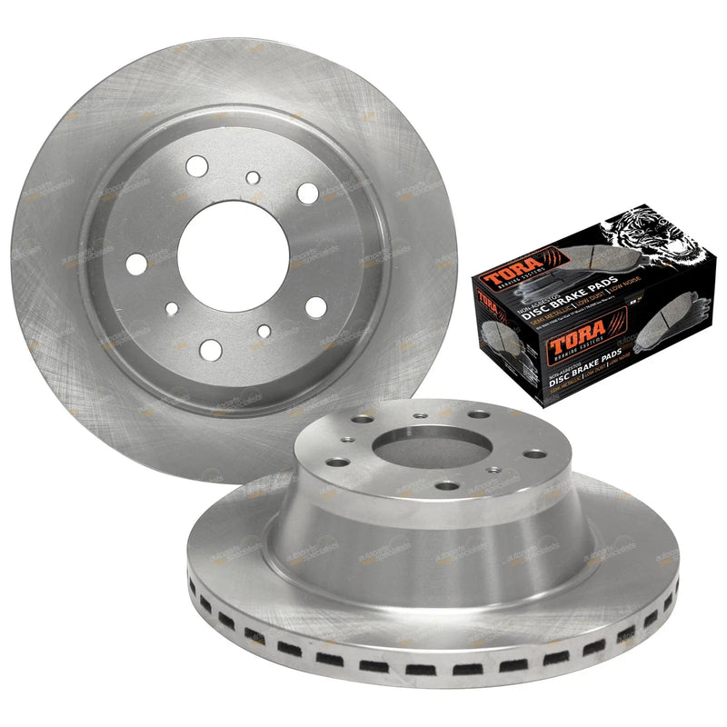 Toyota Lexcen VR VS 2 x Front Disc Rotors + Brake Pads V6 (1993–1997)