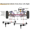 Ford Focus, C-Max 4pcs Sway Bar Link Kit (2012-2018)