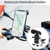 Motorcycle Rearview Mirror Mount 4.7-7.2in Nylon Black Phone Mount Holder