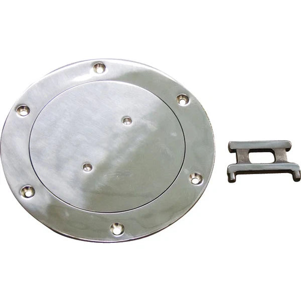 Marine Use Inspection Port / Deck Plate 208mm OD Stainless Steel