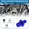 Motorcycle Brake Lever Barrel Adjusters Screws Blue M10 2 x