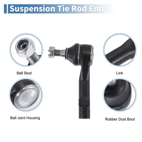 Ford Ranger 6pcs Front Inner Outer Tie Rod End Links Kit