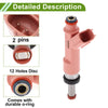 Toyota Corolla Fuel Injector 1 x Pink Silver Tone (2009-2013)