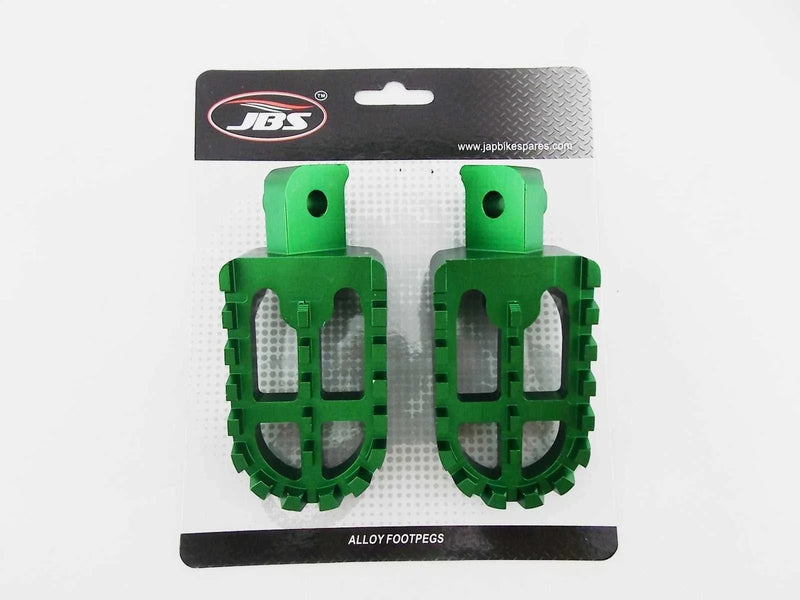 Honda XR50 (2000-2004) -  Green Footrests CNC Billet Alloy Foot Pegs