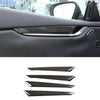 Maserati Ghibli 2013-21 Real Carbon Fiber Interior Door Panel Cover Trim