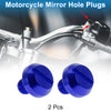 Motorcycle Mirror Hole Plugs / M8x1.25 / Motorcycle Screws Blue