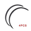 Set Carbon Fiber Car Wheel Trims Eyebrow Arch Trim Lips Fender Flares