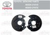 Toyota 2 x Plate Sub Assy Parking Brake LH & RH Set