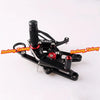 BMW S1000RR Black Adjustable Rearset Footpeg Set (2010-2013)