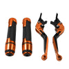 Aprilia Tuono V4 Orange Extendable Brake Clutch Levers & Handlebar Grips