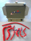 Suzuki Sierra 1.0L 1.3L Aluminum Radiator + Blue Hoses (1981-1996)