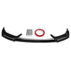 Honda Civic Si & Hatchback Gloss Black LED Front Bumper Lip (2017-2021)