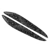 Mazda 3 Headlight Eyebrow Eyelid Covers  Forged Pattern Black (2009-2013)