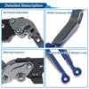 Suzuki GSXR150 (2017-2020) - Titanium Blue Adjustable Brake Clutch Levers