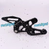 BMW S1000RR Aluminum Black Rearset Foot Pegs (2015)