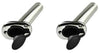 Rod Holders Fishing 30° Stainless Steel with Cap & Rubber Gasket x 2