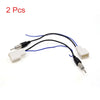 Toyota 2 x White Blue FM Radio Stereo Connector Antenna Adapter Cable