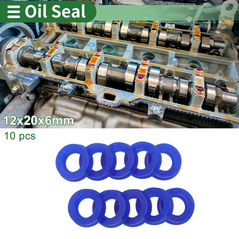 Generic Oil Seal 12x20x6mm 10 Pcs TPU Seal Ring Rotary Shaft