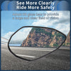 Motorcycle M8/M10 Rear View Mirrors Handlebar Mirrors White Aluminum Alloy