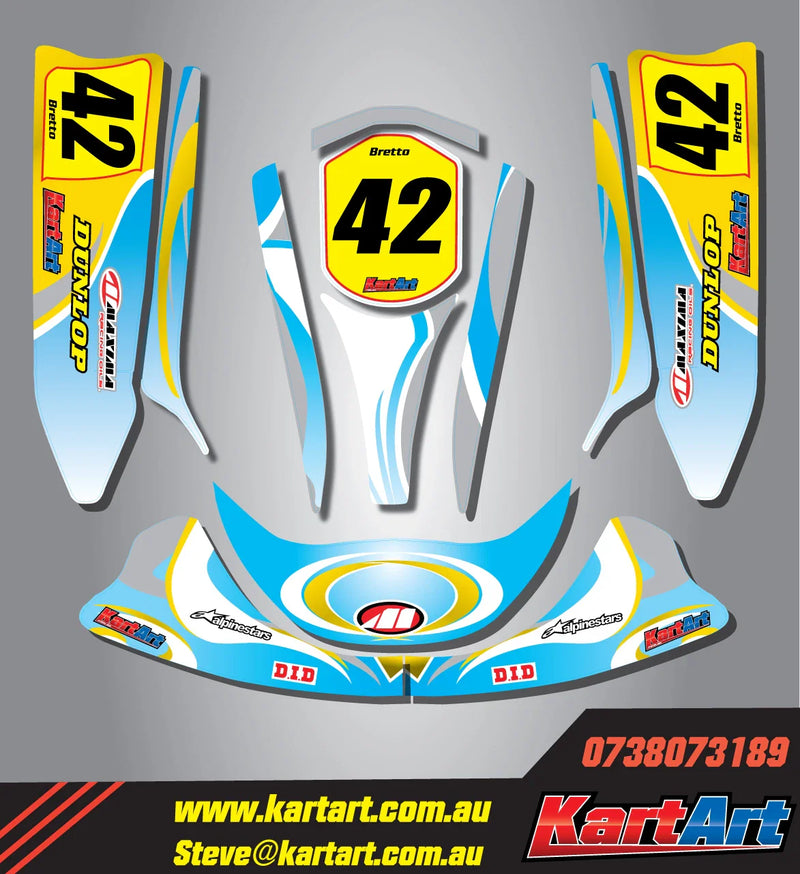 Top Kart Cadet 2008-2011 Custom KART ART Sticker Kit