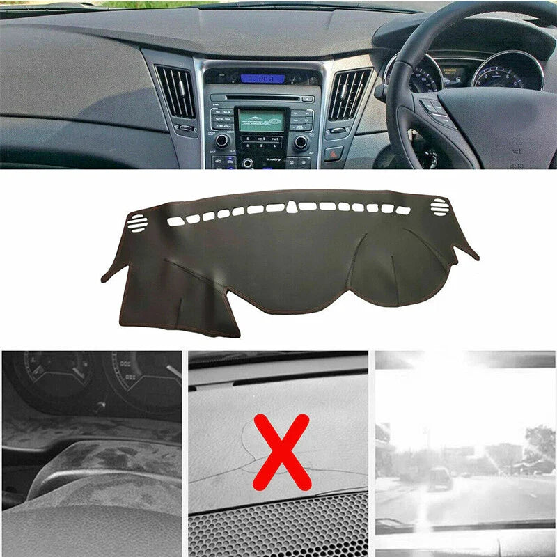Hyundai Sonata RHD Leather Dash Pad Cover Mat (2011–2014)