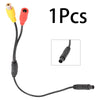 Car Backup Reverse-Camera 4-Pin Male to CVBS Female Connector Wire-Harness