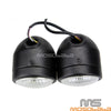 Honda Harley Cafe Racer 4" Black Dual Round Headlight
