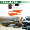 Motorcycle Handlebar End Grips Diamond Pattern