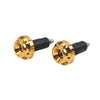Make & Model Gold Motorcycle Handlebar Grips 7/8'' 1'' with End Caps