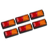 Truck Trailer Clearance Amber Red 6x LED Side Marker Lights