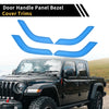 Jeep Wrangler Light Blue Front Rear Door Handle Bezel Cover Trims (2007-2018)