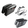 Harley Softail Black Saddlebags Conversion Brackets (1986-2017)