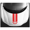 Car Hood Roof Trunk Racing Decal Red Self Adhesive PVC Sticker Wrap