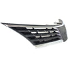 Grille For 2007-2009 Nissan Versa Lower Gray Plastic