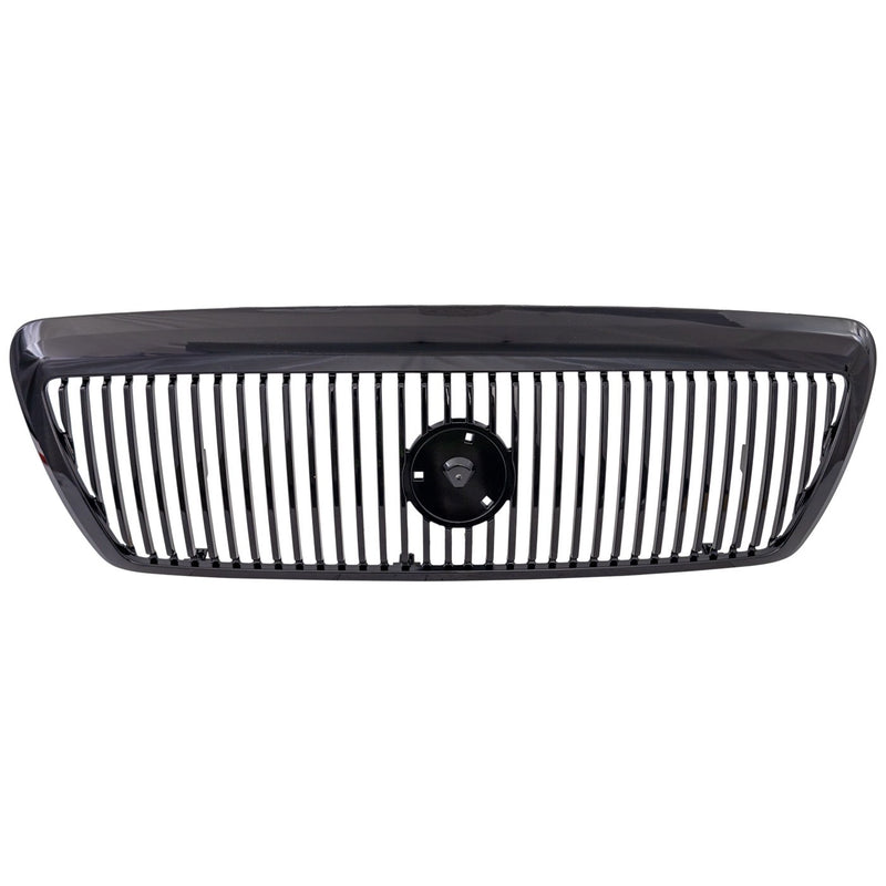 Grille For 2003-2004 Mercury Marauder Black Plastic