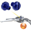 Universal Motorcycle Blue M8 Mirror Hole Plugs Screws Caps