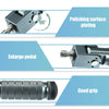 Universal Pair 8MM Folding Motorcycle Foot Pegs Aluminum Alloy Titanium Tone