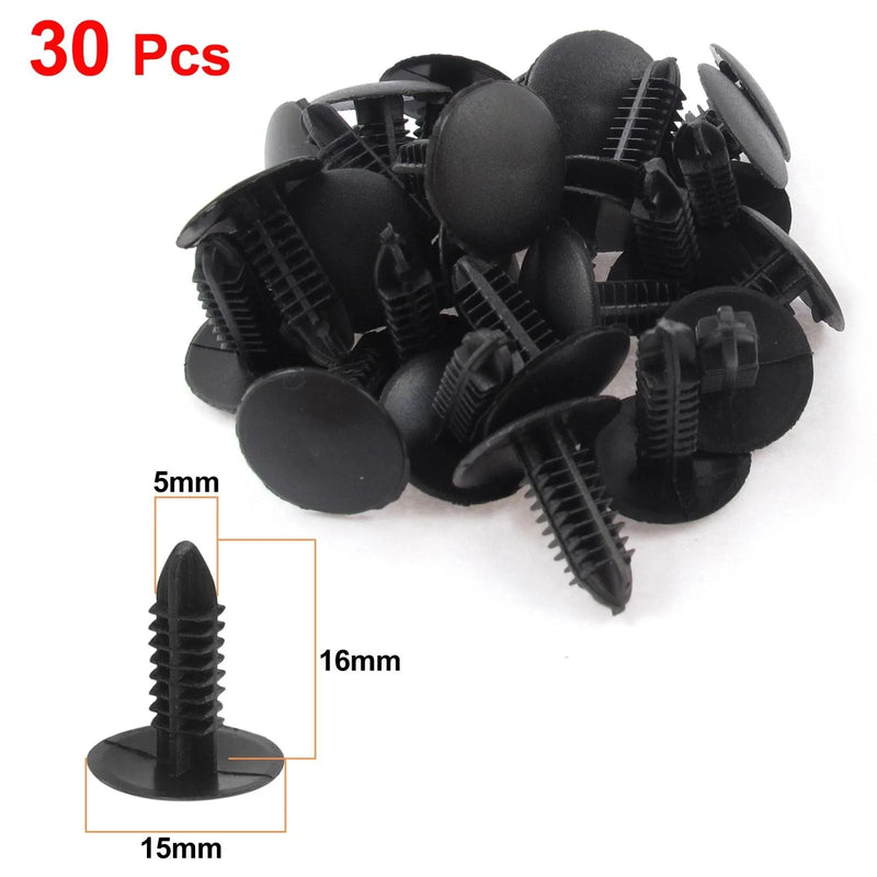 Toyota Rivets / 30pcs 5mm / Car Trim Boot Plastic Rivets Push Clip