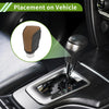 Honda Civic (2016-2021) - Brown Black Faux Leather Car Gear Shift Knob Cover