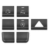 Mercedes-Benz Center Console Button Trim Sticker 7Pcs