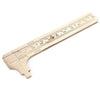 Gem & Bead Measuring 4 Inch Brass Caliper Sliding Vernier Ruler Gauge