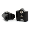 BMW R 18 Classic Black Handlebar Risers Lift Clamp Adapters (2022-2023)