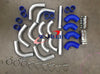 Cars 2" Aluminum Universal Intercooler Turbo Piping Hose T-Clamp Kit
