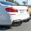 BMW 5 Series F10 F18 Sedan M4 Style Carbon Fiber Rear Spoiler (2011-2017)
