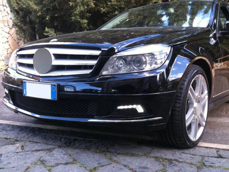 Mercedes C-Class W204 LED Fog Lamp Cover (2007-2014)