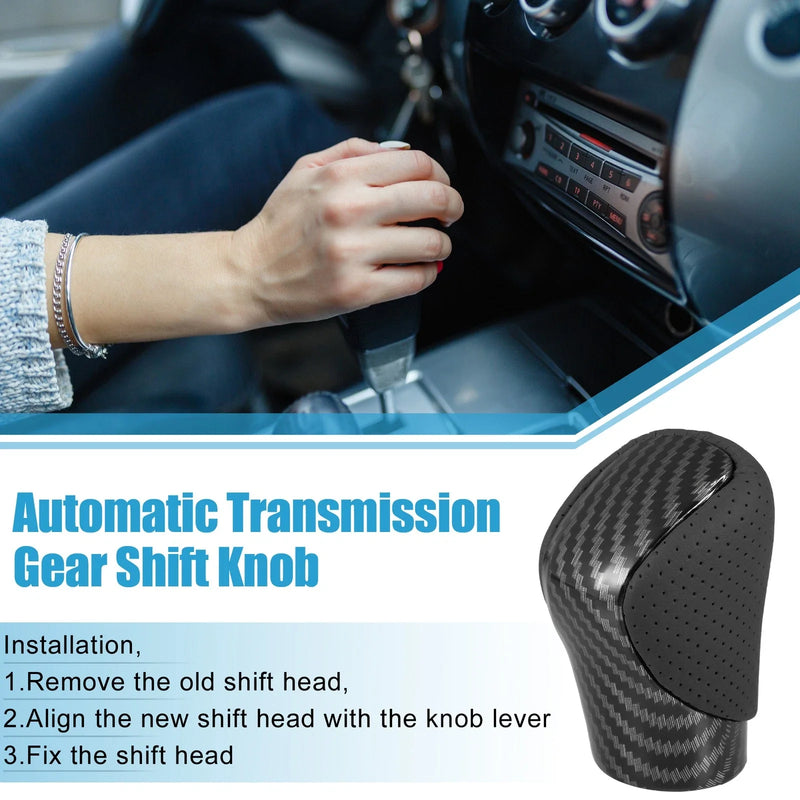 Lexus - Carbon Fiber Black Faux Leather Automatic Gear Shift Knob