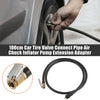Car Motorcycle 100cm 39.37" Tire Inflator Hose Air Chuck