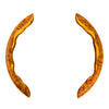 Car Wood Grain Look Leather Non-Slip Steering Wheel Cover
