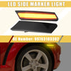 Porsche Amber Black 1 Pair LED Side Marker Light Front
